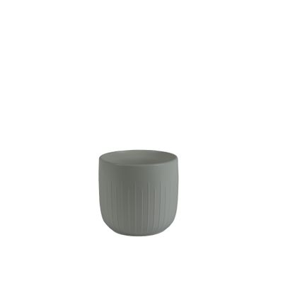 Hortus Riga Ceramic Pot - Matt White- Dia17.5 x H16cm