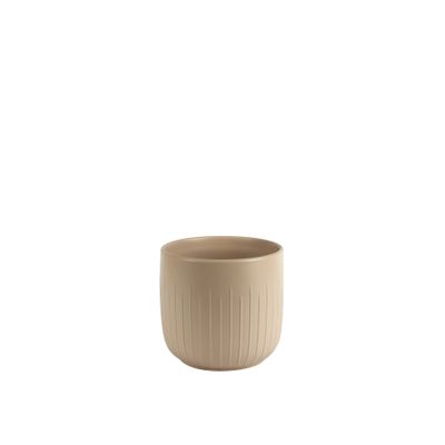 Hortus Riga Ceramic Pot - Matt Pink - Dia17.5 x H16cm