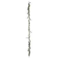 Sparkle Leaf Berry Garland -Green/Red - 180cm
