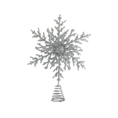 Snowflake Tree Topper  - Silver - 35cm