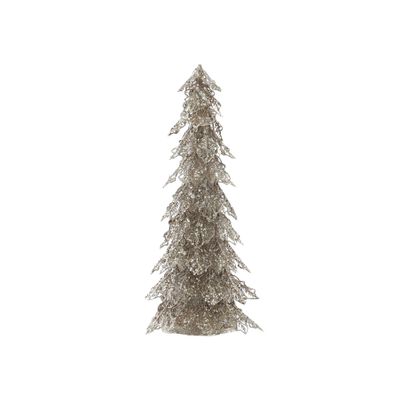 Glitter and Beaded Tree - Gold - 55cm 