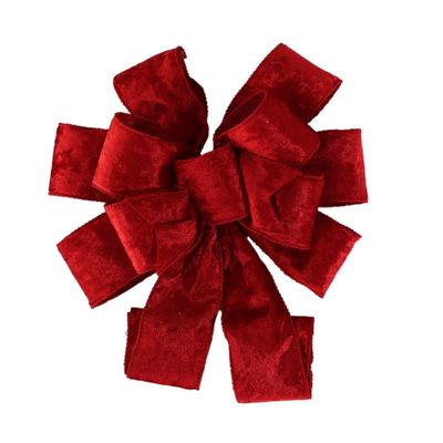 Red Velvet  - Ready made Bow - Dia29 x L72cm