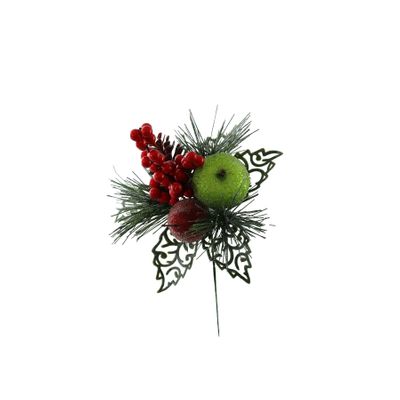 Frosted Apple Pear & Berry Pick - Green Apple - 16cm