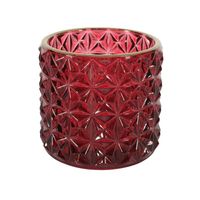 Red Dimple Votive Candle Holder