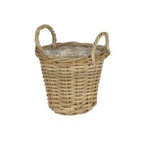 Small Round Basket with Ears & Liner