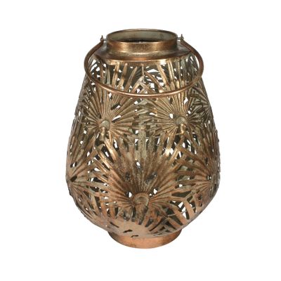 Brocante Palm Lantern Copper (L)