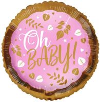 ECO Balloon - Oh Baby! Pink (18 Inch)
