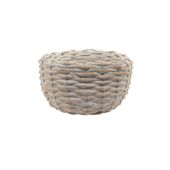 22cm Round White Willow Planter (32)