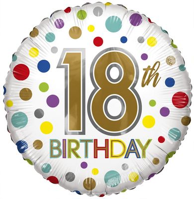 Eco Balloon - Birthday Age 18 (18 Inch)
