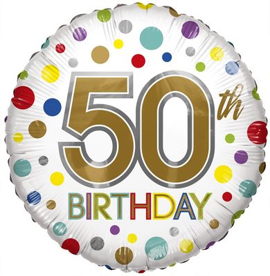 Eco Balloon - Birthday Age 50 (18 Inch)