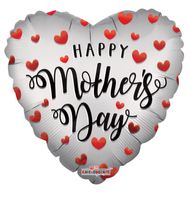 Happy Mothers Day Balloon - Matt Heart - 18 Inch