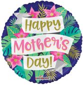 Happy Mothers Day Balloon - Banners and Flowers - 18 Inch