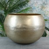Hampstead Planter Large Matt Champagne