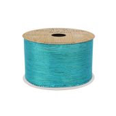 Turquoise with Shimmer thread Ribbon 63mm x 10yds
