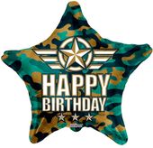 Eco Balloon - Birthday Camouflage (18 Inch)