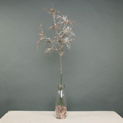 Glitter Arelia leaf stem Champagne