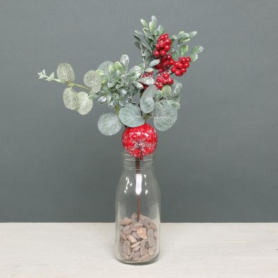 Eucalyptus Red Berry and Apple pick with sparkle
