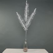 Metallic Fern spray x 3 stem Silver