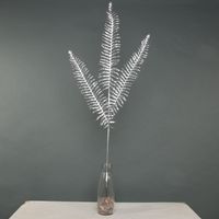 Metallic Fern spray x 3 stem Silver