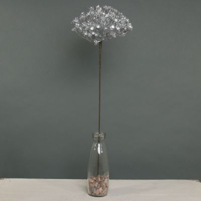 Metallic Allium with giltter Silver