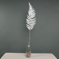 Metallic Fern Leaf stem Silver