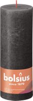 Bolsius Rustic Shine Pillar Candle 190 x 68- Stormy Grey
