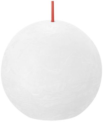 Bolsius Rustic Ball Candle 76mm - Cloudy White