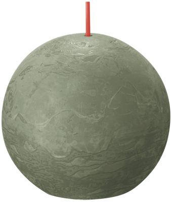 Bolsius Rustic Ball Candle 76mm - Fresh Olive