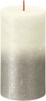 Bolsius Rustic Metallic Candle 130 x 68 - Faded Soft Pearl Champagne