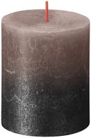 Bolsius Rustic Metallic Candle 130 x 68 - Faded Caramel Anthracite