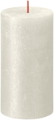 Bolsius Rustic Shimmer Metallic Candle 130 x 68 - Ivory