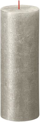 Bolsius Rustic Shimmer Metallic Candle 190 x 68  - Champagne