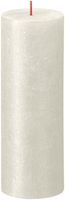Bolsius Rustic Shimmer Metallic Candle 190 x 68  - Ivory