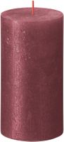 Bolsius Rustic Shimmer Metallic Candle 130 x 68 - Red