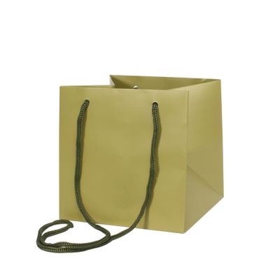 17x17cm Sage Green Hand Tie Bag (10/100)