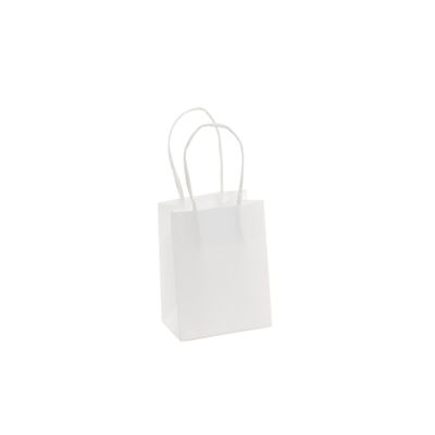 Kraft Paper  Bag White (H8cm W6cm D4cm) - Pack of 10