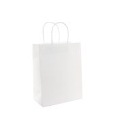 Kraft Paper Bag  White (H23cm W18cm D10cm) - Pack of 10