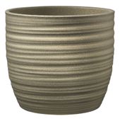 Bergamo Glamour Ceramic Pot Glitter Gold (W14 X H13cm)