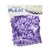 Purple - 50mm Premium Pleat Ribbon 10m 