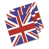 Union Jack Luncheon Napkins - 33cm (x20)