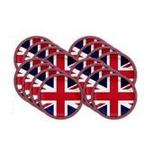 Union Jack  Paper Plates Round -9 Inch (x8) 