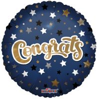 Congrats Blue Star Balloon(18 Inch)