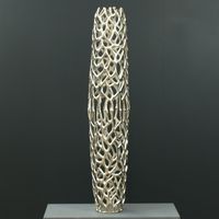 116cm Aluminium Perforated Vase
