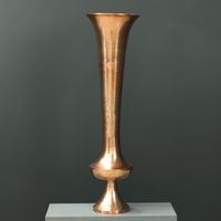 112cm Aluminium Tall Vase Copper