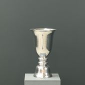 Aluminium vase polished
