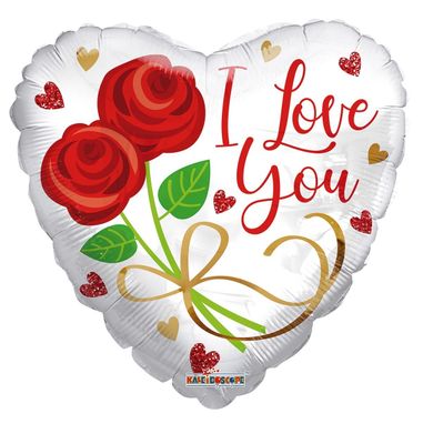 ECO Balloon-I Love You Two Roses (18 Inch)