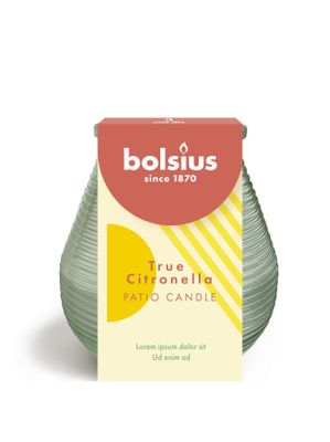 Bolsius Patio Light Olympic L. 94 x 91mm -Green- True Citronella