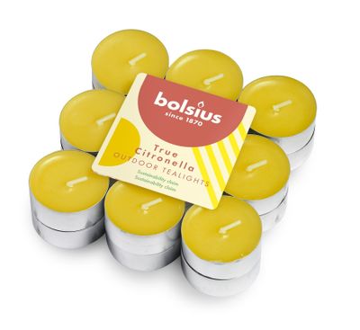 Bolsius Tealights 4hr pck 18 - True Citronella