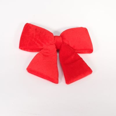 Red Plush Bow 10"x11" (28cm)
