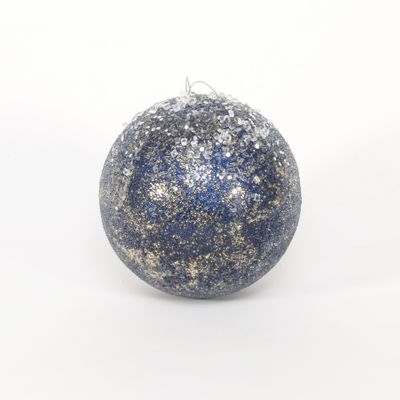 120MM Ball W/Beaded & Sequin Dk Blue